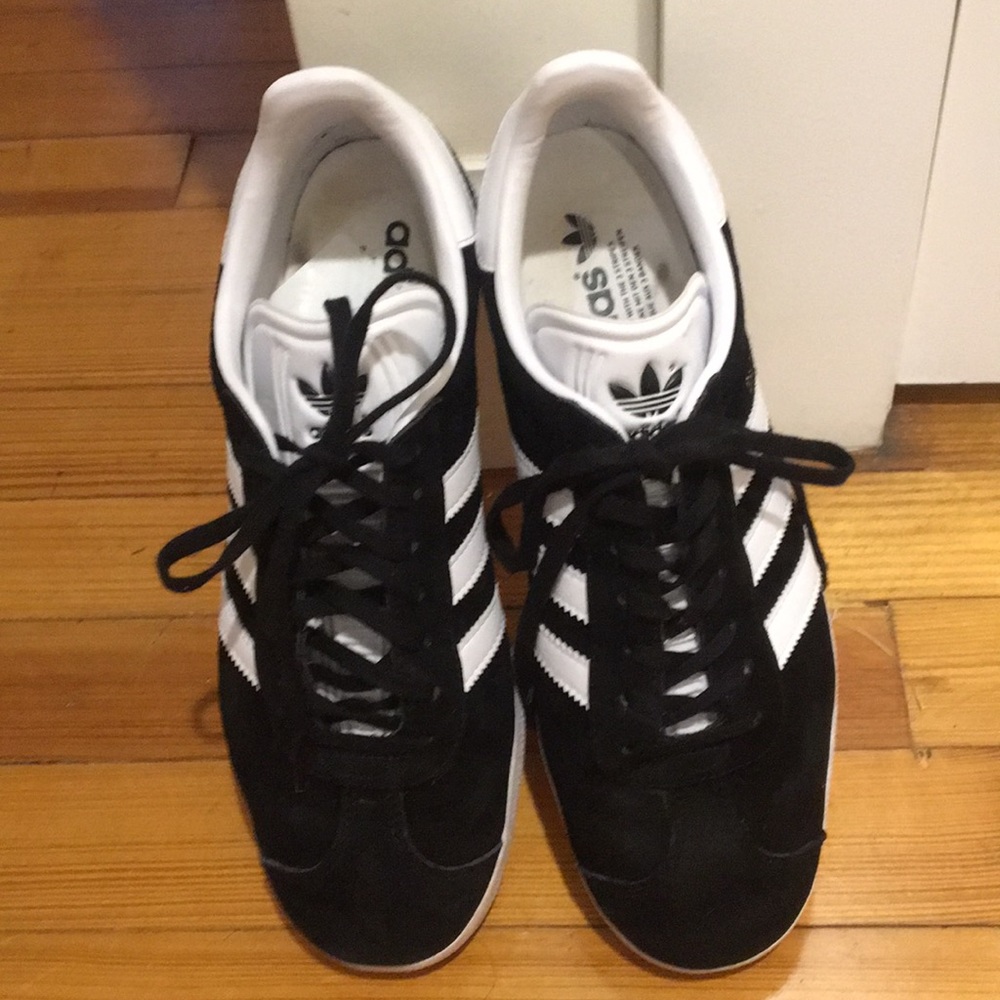 Adidas black gazelles
